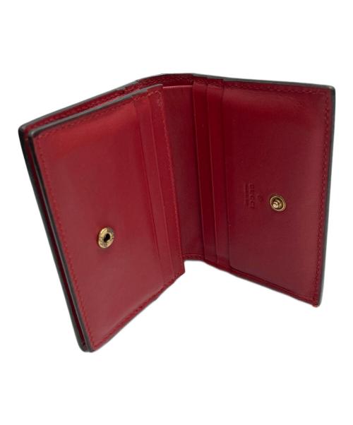 GUCCI（グッチ）GUCCI (グッチ) GGスプリーム チェリー コンパクトウォレット ブラウンの古着・服飾アイテム