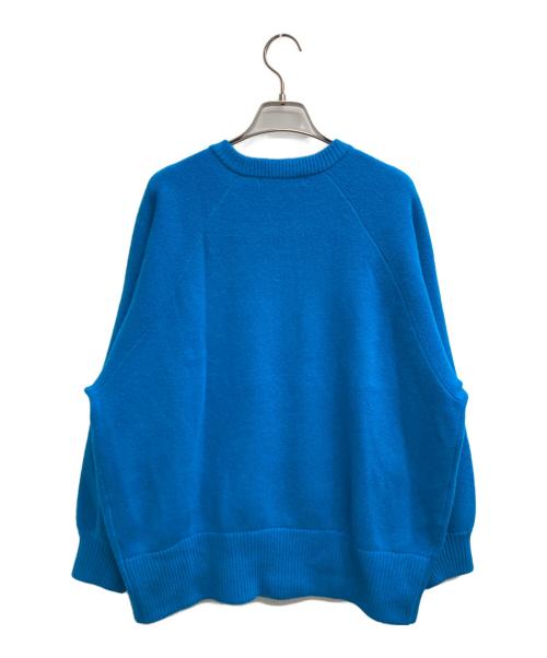 FRAMeWORK（フレームワーク）FRAMeWORK (フレームワーク) AQUA Vネックプルオーバー ブルー サイズ:Fの古着・服飾アイテム