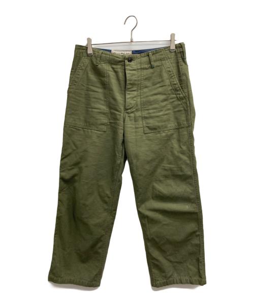 BURGUS PLUS（バーガスプラス）BURGUS PLUS (バーガスプラス) ベイカーパンツ オリーブ サイズ:32の古着・服飾アイテム