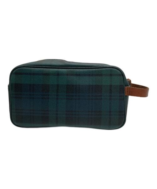 POLO RALPH LAUREN（ポロ・ラルフローレン）POLO RALPH LAUREN (ポロ・ラルフローレン) クラッチバッグ グリーンの古着・服飾アイテム