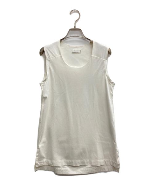 JIL SANDER（ジルサンダー）JIL SANDER (ジルサンダー) ノースリーブカットソー ホワイト サイズ:不明（実寸サイズをご確認ください）の古着・服飾アイテム