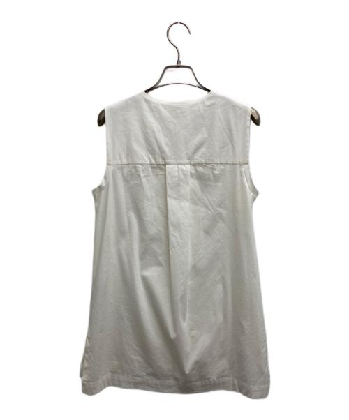 JIL SANDER（ジルサンダー）JIL SANDER (ジルサンダー) ノースリーブカットソー ホワイト サイズ:不明（実寸サイズをご確認ください）の古着・服飾アイテム