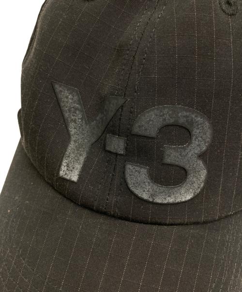 Y-3（ワイスリー）Y-3 (ワイスリー) RIPSTOP LOGO CAP ブラックの古着・服飾アイテム