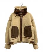 6(ROKU) BEAUTY&YOUTHロク ビューティーアンドユース）の古着「FAKE MOUTON B3」｜ベージュ