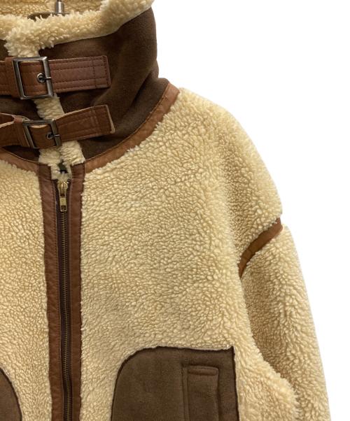 6(ROKU) BEAUTY&YOUTH（ロク ビューティーアンドユース）6(ROKU) BEAUTY&YOUTH (ロク ビューティーアンドユース) FAKE MOUTON B3 ベージュ サイズ:36/Sの古着・服飾アイテム