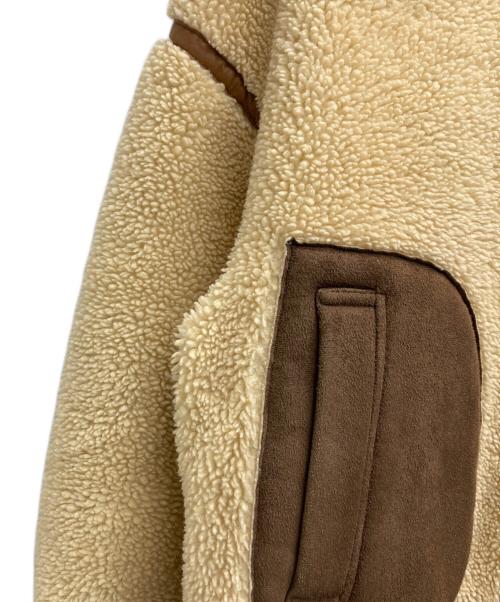 6(ROKU) BEAUTY&YOUTH（ロク ビューティーアンドユース）6(ROKU) BEAUTY&YOUTH (ロク ビューティーアンドユース) FAKE MOUTON B3 ベージュ サイズ:36/Sの古着・服飾アイテム