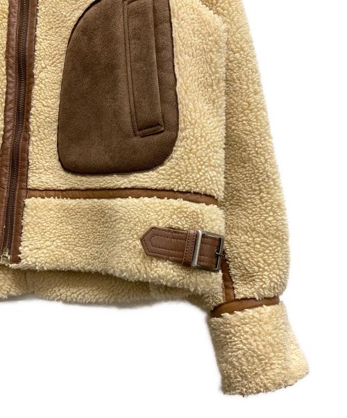 6(ROKU) BEAUTY&YOUTH（ロク ビューティーアンドユース）6(ROKU) BEAUTY&YOUTH (ロク ビューティーアンドユース) FAKE MOUTON B3 ベージュ サイズ:36/Sの古着・服飾アイテム