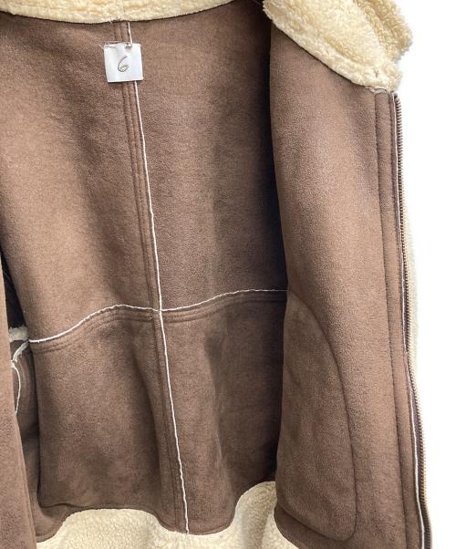 6(ROKU) BEAUTY&YOUTH（ロク ビューティーアンドユース）6(ROKU) BEAUTY&YOUTH (ロク ビューティーアンドユース) FAKE MOUTON B3 ベージュ サイズ:36/Sの古着・服飾アイテム