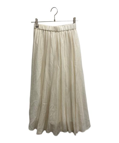 COLLAGE GALLARDAGALANTE（コラージュ ガリャルダガランテ）COLLAGE GALLARDAGALANTE (コラージュ ガリャルダガランテ) ワッシャーフレアスカート ホワイト サイズ:Fの古着・服飾アイテム