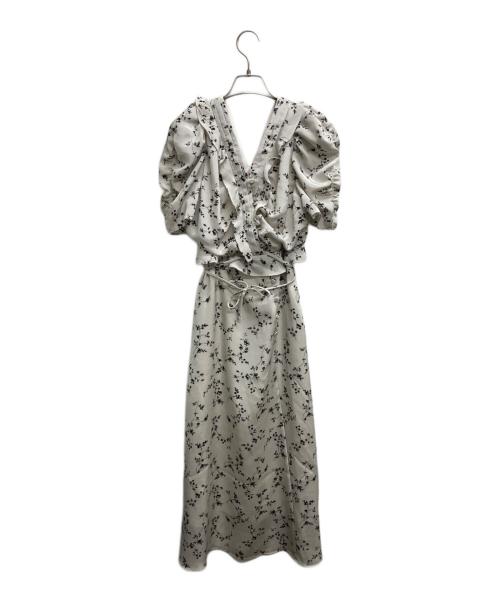 Snidel（スナイデル）Snidel (スナイデル) バリエプリントワンピース ホワイトの古着・服飾アイテム