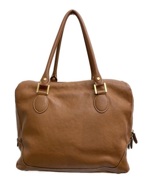 土屋鞄（ツチヤカバン）土屋鞄 (ツチヤカバン) AGIRレザートートバッグ ブラウンの古着・服飾アイテム