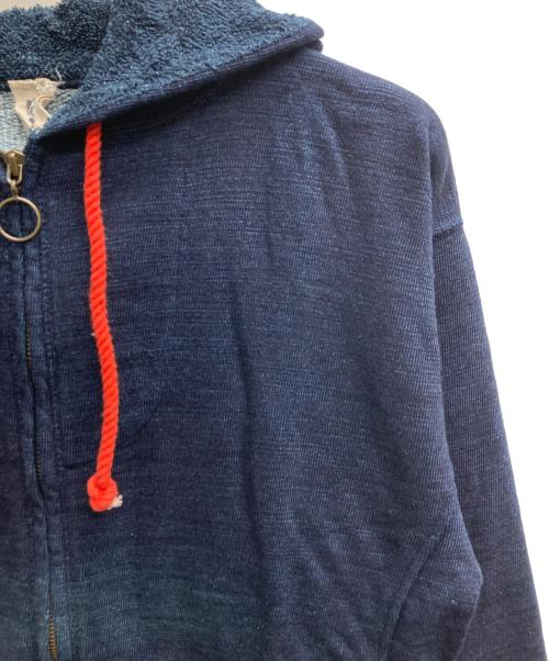 45rpm（45アールピーエム）45rpm (45アールピーエム) インディゴ染めジップパーカー インディゴ サイズ:9の古着・服飾アイテム