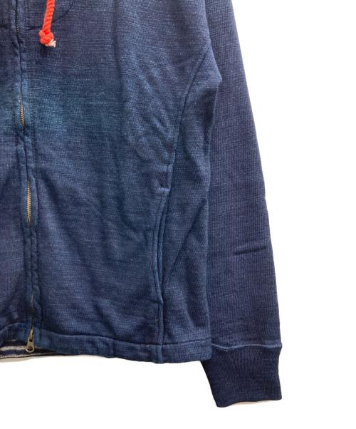 45rpm（45アールピーエム）45rpm (45アールピーエム) インディゴ染めジップパーカー インディゴ サイズ:9の古着・服飾アイテム