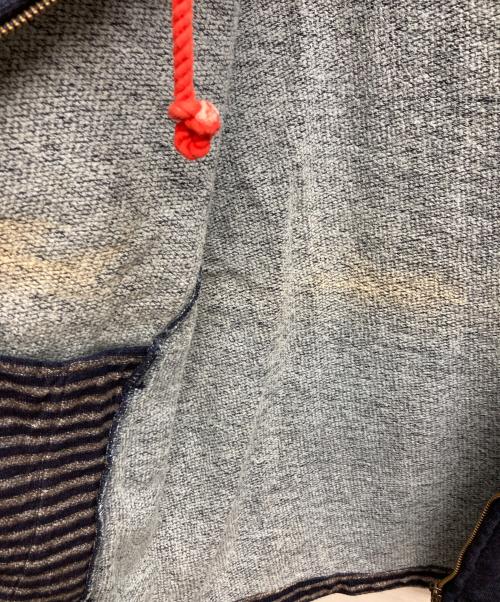 45rpm（45アールピーエム）45rpm (45アールピーエム) インディゴ染めジップパーカー インディゴ サイズ:9の古着・服飾アイテム