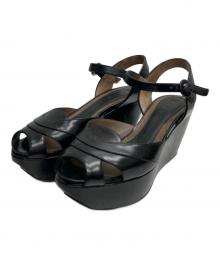 MARNI（マルニ）の古着「ウェッジソールサンダル」｜ブラック