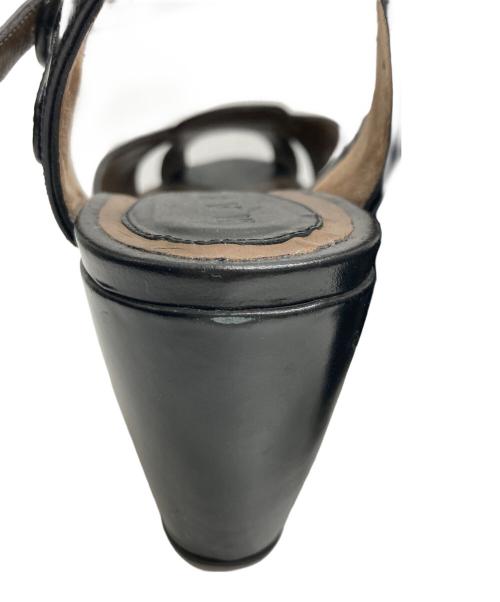 MARNI（マルニ）MARNI (マルニ) ウェッジソールサンダル ブラック サイズ:23の古着・服飾アイテム