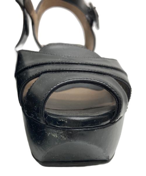 MARNI（マルニ）MARNI (マルニ) ウェッジソールサンダル ブラック サイズ:23の古着・服飾アイテム