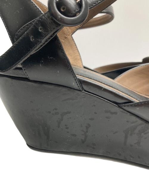 MARNI（マルニ）MARNI (マルニ) ウェッジソールサンダル ブラック サイズ:23の古着・服飾アイテム