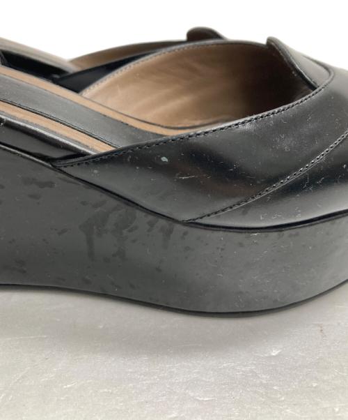 MARNI（マルニ）MARNI (マルニ) ウェッジソールサンダル ブラック サイズ:23の古着・服飾アイテム