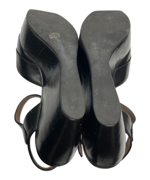 MARNI（マルニ）MARNI (マルニ) ウェッジソールサンダル ブラック サイズ:23の古着・服飾アイテム