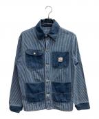 Pointerポインター）の古着「ヒッコリーカバーオール」｜インディゴ