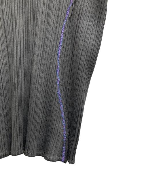 PLEATS PLEASE（プリーツプリーズ）PLEATS PLEASE (プリーツプリーズ) プリーツポロシャツ グレー サイズ:3の古着・服飾アイテム