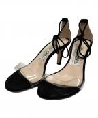 NEBULONIEネブローニ）の古着「レースアップサンダル」｜ブラック