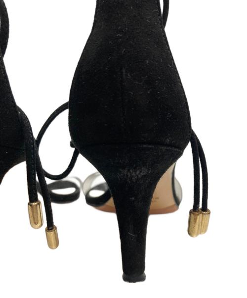 NEBULONIE（ネブローニ）NEBULONIE (ネブローニ) レースアップサンダル ブラック サイズ:38 1/2の古着・服飾アイテム