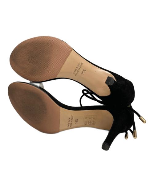 NEBULONIE（ネブローニ）NEBULONIE (ネブローニ) レースアップサンダル ブラック サイズ:38 1/2の古着・服飾アイテム