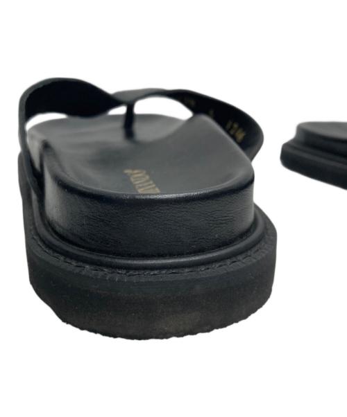 Caminando（カミナンド）Caminando (カミナンド) レザートングサンダル ブラック サイズ:6の古着・服飾アイテム