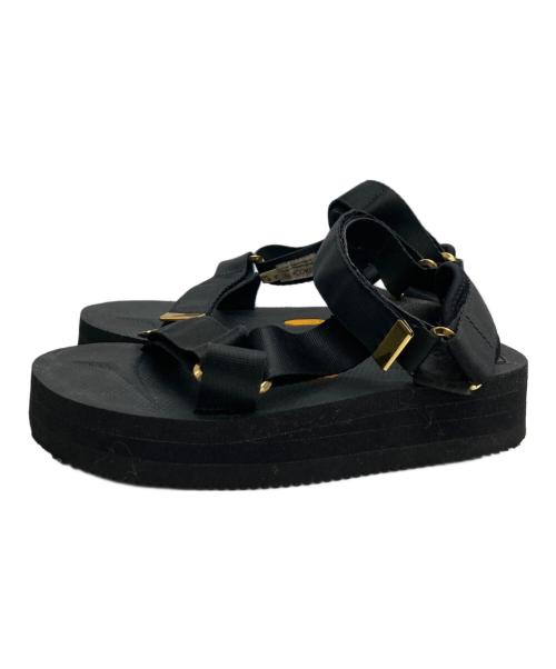 suicoke（スイコック）suicoke (スイコック) 厚底サンダル ブラック サイズ:23の古着・服飾アイテム