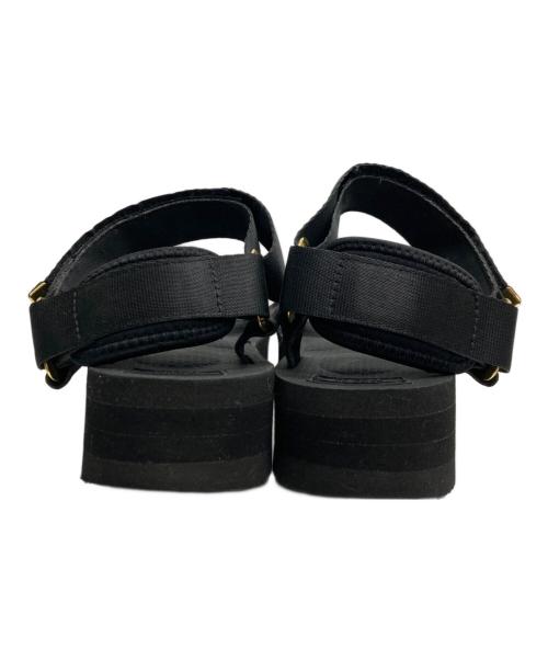 suicoke（スイコック）suicoke (スイコック) 厚底サンダル ブラック サイズ:23の古着・服飾アイテム