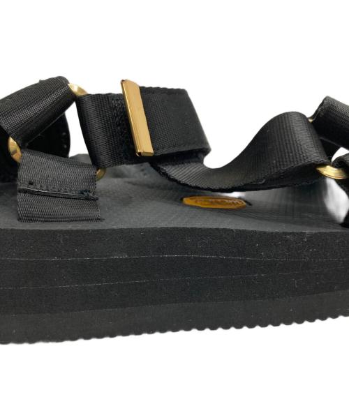 suicoke（スイコック）suicoke (スイコック) 厚底サンダル ブラック サイズ:23の古着・服飾アイテム