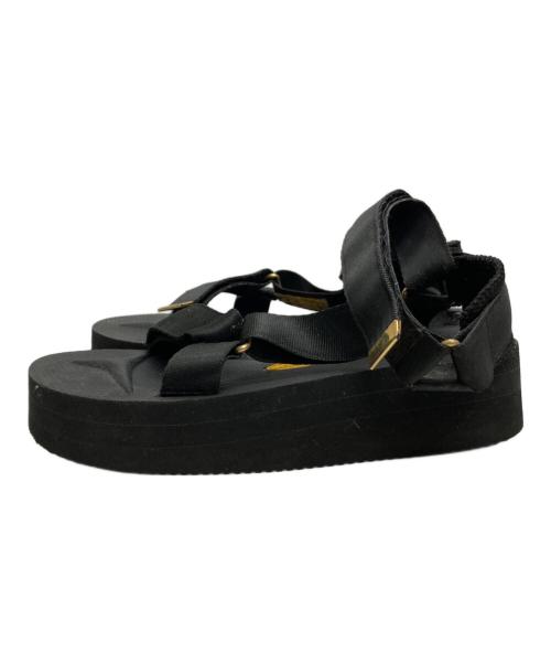 suicoke（スイコック）suicoke (スイコック) 厚底サンダル ブラック サイズ:23cmの古着・服飾アイテム