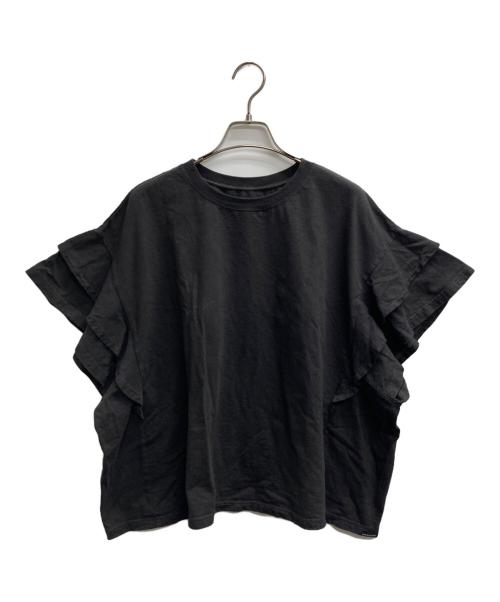 nest Robe（ネストローブ）nest Robe (ネストローブ) 天然染め天竺ラッフルTシャツ グレー サイズ:Fの古着・服飾アイテム