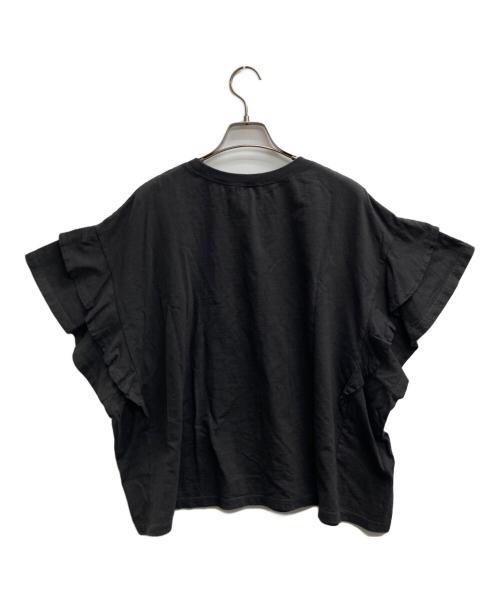 nest Robe（ネストローブ）nest Robe (ネストローブ) 天然染め天竺ラッフルTシャツ グレー サイズ:Fの古着・服飾アイテム