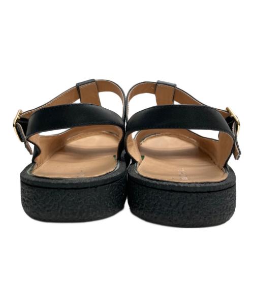 MOHI（モヒ）MOHI (モヒ) アンクルストラップサンダル ブラック サイズ:24cmの古着・服飾アイテム