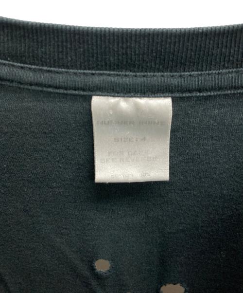 NUMBER (N)INE（ナンバーナイン）NUMBER (N)INE (ナンバーナイン) エンブレムL/S TEE ブラック サイズ:4の古着・服飾アイテム