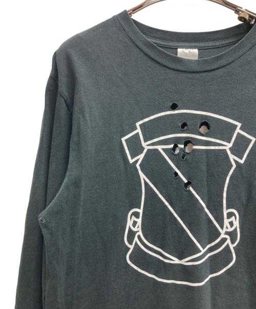 NUMBER (N)INE（ナンバーナイン）NUMBER (N)INE (ナンバーナイン) エンブレムL/S TEE ブラック サイズ:4の古着・服飾アイテム