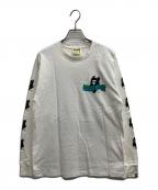 A BATHING APEア ベイシング エイプ）の古着「バックプリントL/S TEE」｜ホワイト