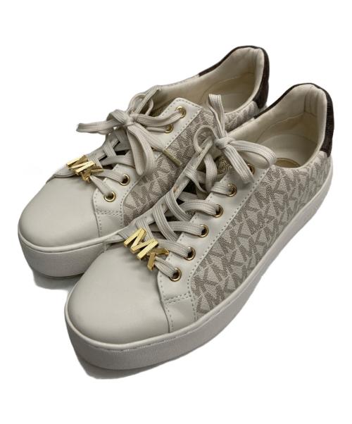 MICHAEL KORS（マイケル・コース）MICHAEL KORS (マイケルコース) 総柄ローカットスニーカー アイボリー サイズ:7Mの古着・服飾アイテム