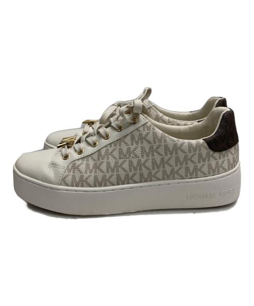MICHAEL KORS（マイケル・コース）MICHAEL KORS (マイケルコース) 総柄ローカットスニーカー アイボリー サイズ:7Mの古着・服飾アイテム