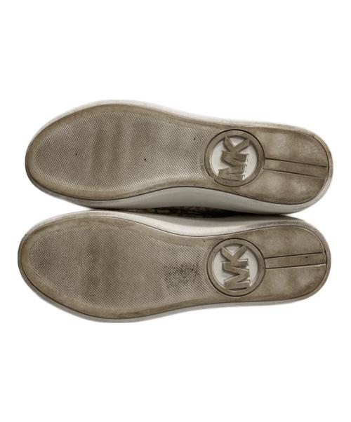 MICHAEL KORS（マイケル・コース）MICHAEL KORS (マイケルコース) 総柄ローカットスニーカー アイボリー サイズ:7Mの古着・服飾アイテム