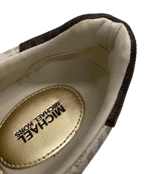 MICHAEL KORS（マイケル・コース）MICHAEL KORS (マイケルコース) 総柄ローカットスニーカー アイボリー サイズ:7Mの古着・服飾アイテム