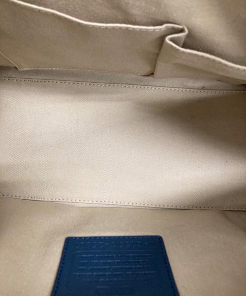COACH（コーチ）COACH (コーチ) ミニボストンバッグ ブラウン×ネイビーの古着・服飾アイテム