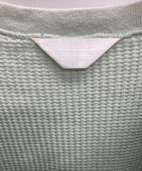 UNUSED（アンユーズド）UNUSED (アンユーズド) サーマルカットソー グリーンの古着・服飾アイテム