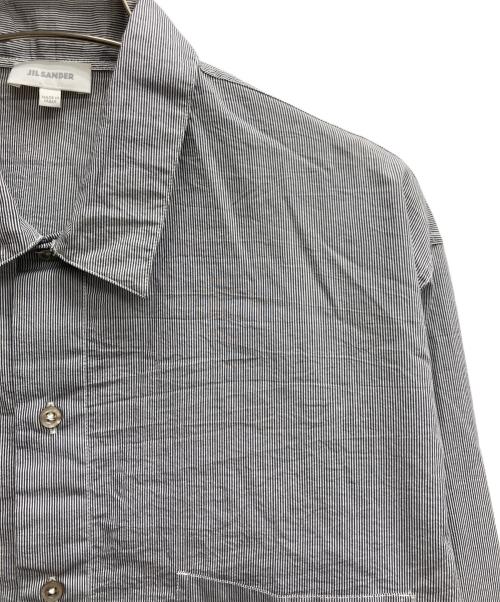 JIL SANDER（ジルサンダー）JIL SANDER (ジルサンダー) プルオーバーロングシャツ グレー サイズ:39の古着・服飾アイテム