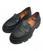 ANGEL ALARCONアンヘル アラルコン）の古着「トラックソールローファー」｜ブラック