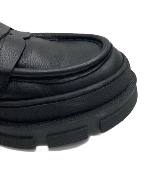 ANGEL ALARCON（アンヘル アラルコン）ANGEL ALARCON (アンヘル アラルコン) トラックソールローファー ブラック サイズ:39の古着・服飾アイテム