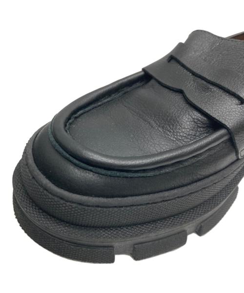 ANGEL ALARCON（アンヘル アラルコン）ANGEL ALARCON (アンヘル アラルコン) トラックソールローファー ブラック サイズ:39の古着・服飾アイテム